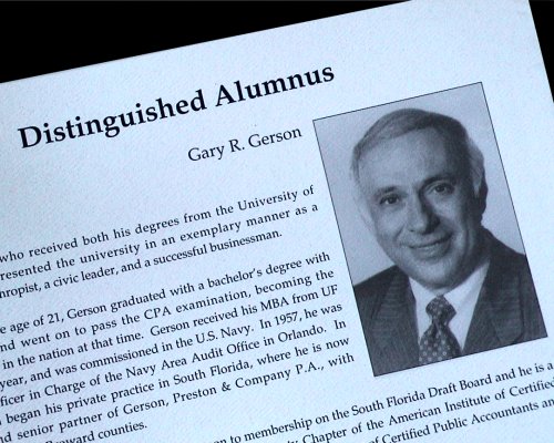 Commemorative Gallery Distinguished Alumni Gerson